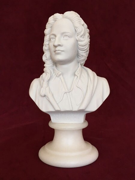 Antonio Lucio Vivaldi Composer Portrait Bust Sculpture View Head
